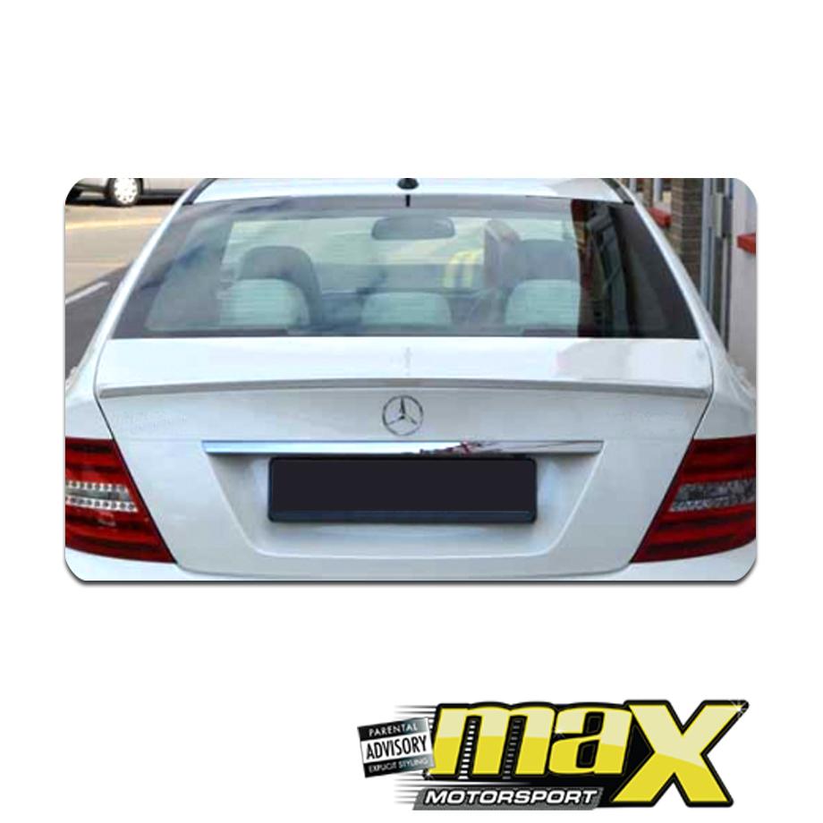 Merc W204 AMG Style Plastic Boot Spoiler maxmotorsports