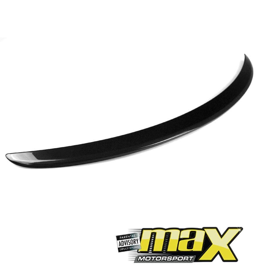 Merc W205 AMG Style Gloss Black Plastic Boot Spoiler maxmotorsports