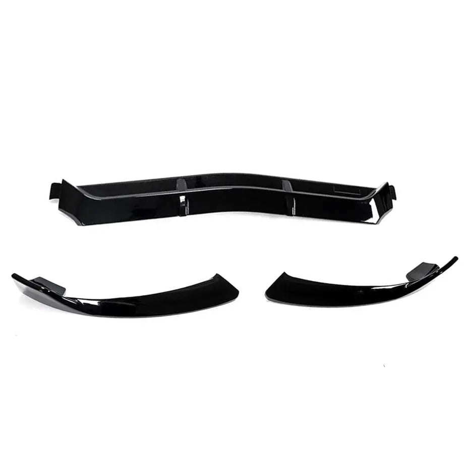 Merc W205 C Class (15-18) 3 Piece Gloss Black Front Spoiler Max Motorsport