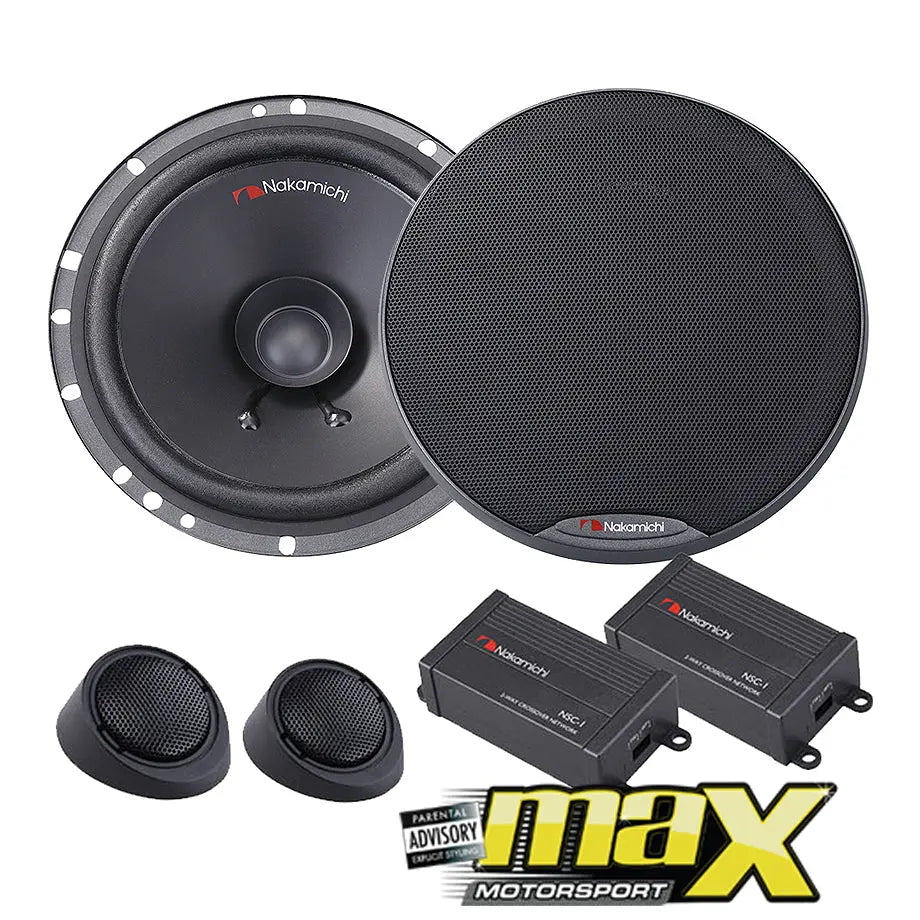 Nakamichi 6.5" 2-Way Component Speaker System maxmotorsports