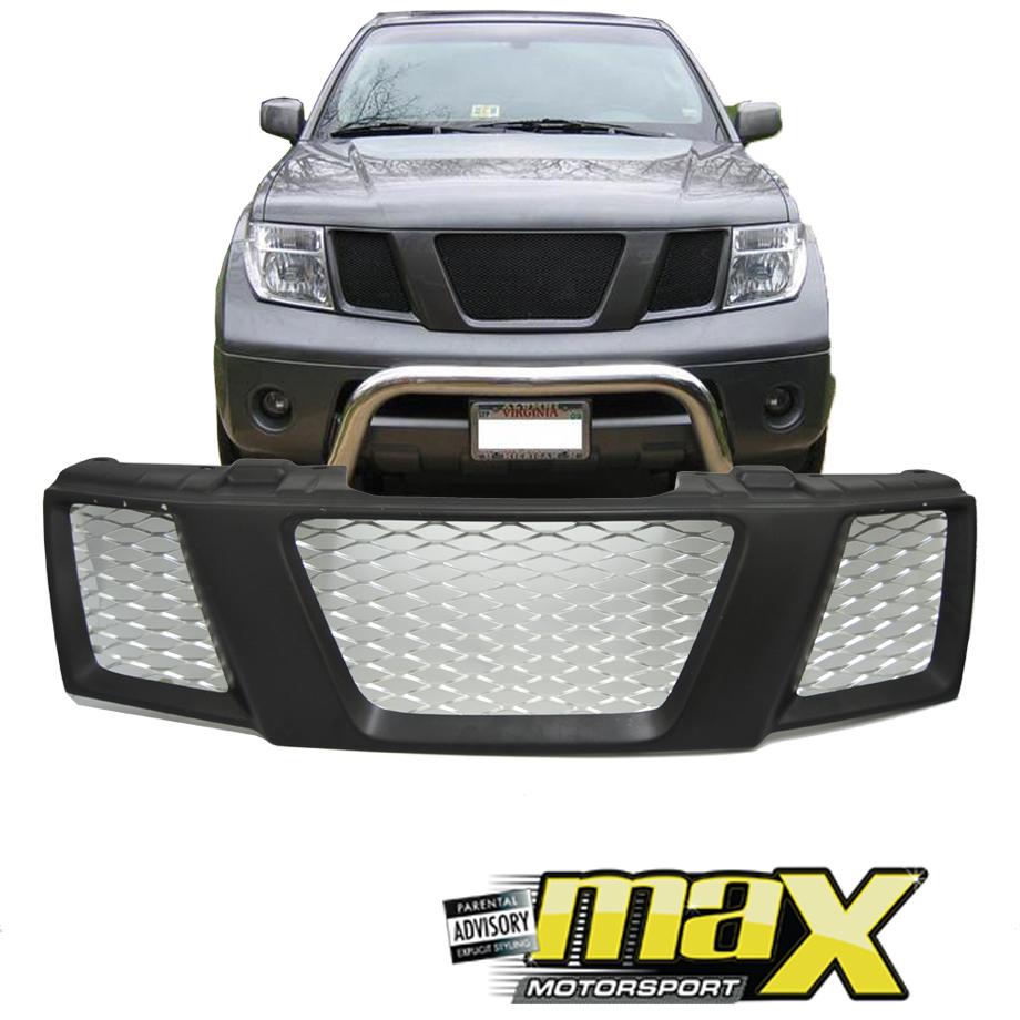Nissan Navara (05-11) De-badged Grille (Black) maxmotorsports