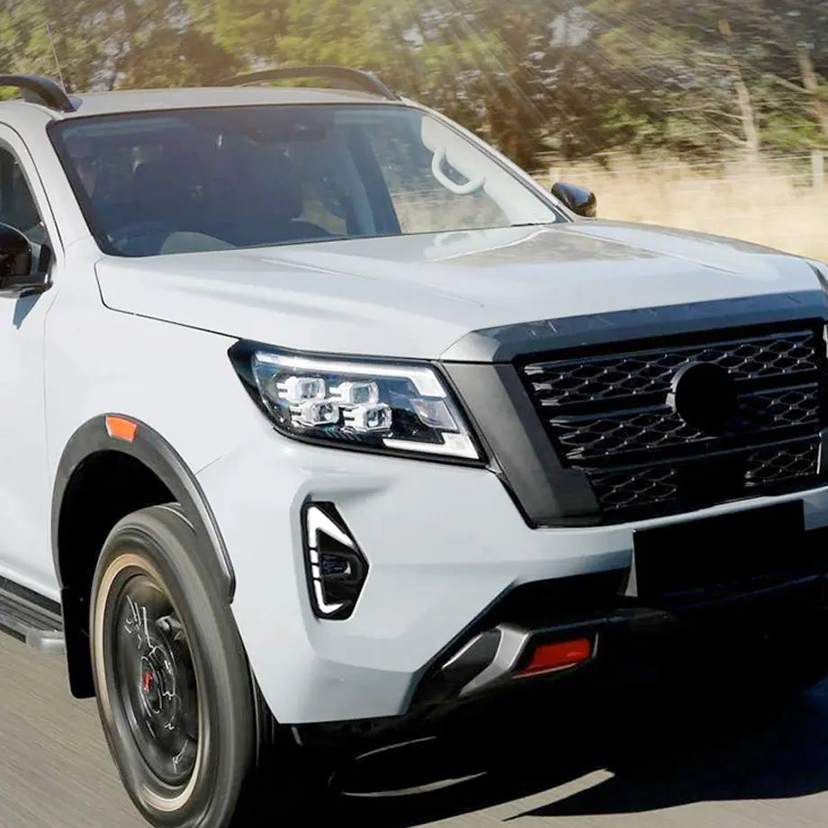 Nissan Navara (21-On) Dual Funcrion DRL LED Fog Light Surrounds maxmotorsports