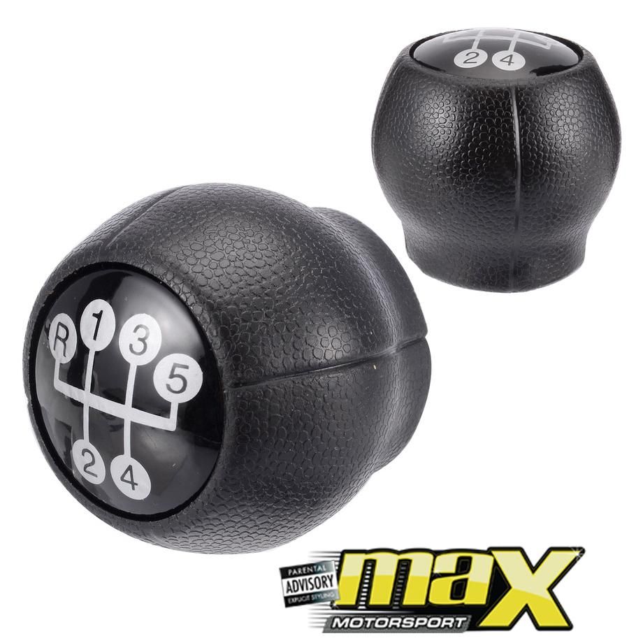 Black 5-Speed Manual Gear Knob & Shift Boot Set – Opel Corsa D 2006–2014 (Front Placement)