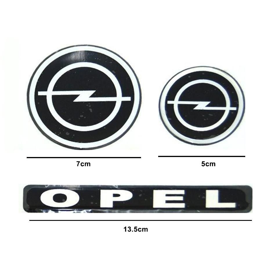 Opel Logo 3 Piece Sticker Pack maxmotorsports