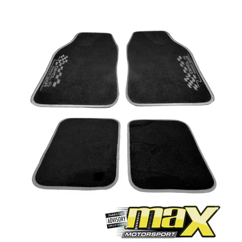 Opel Motorsport Racing Car Mats (Grey) maxmotorsports