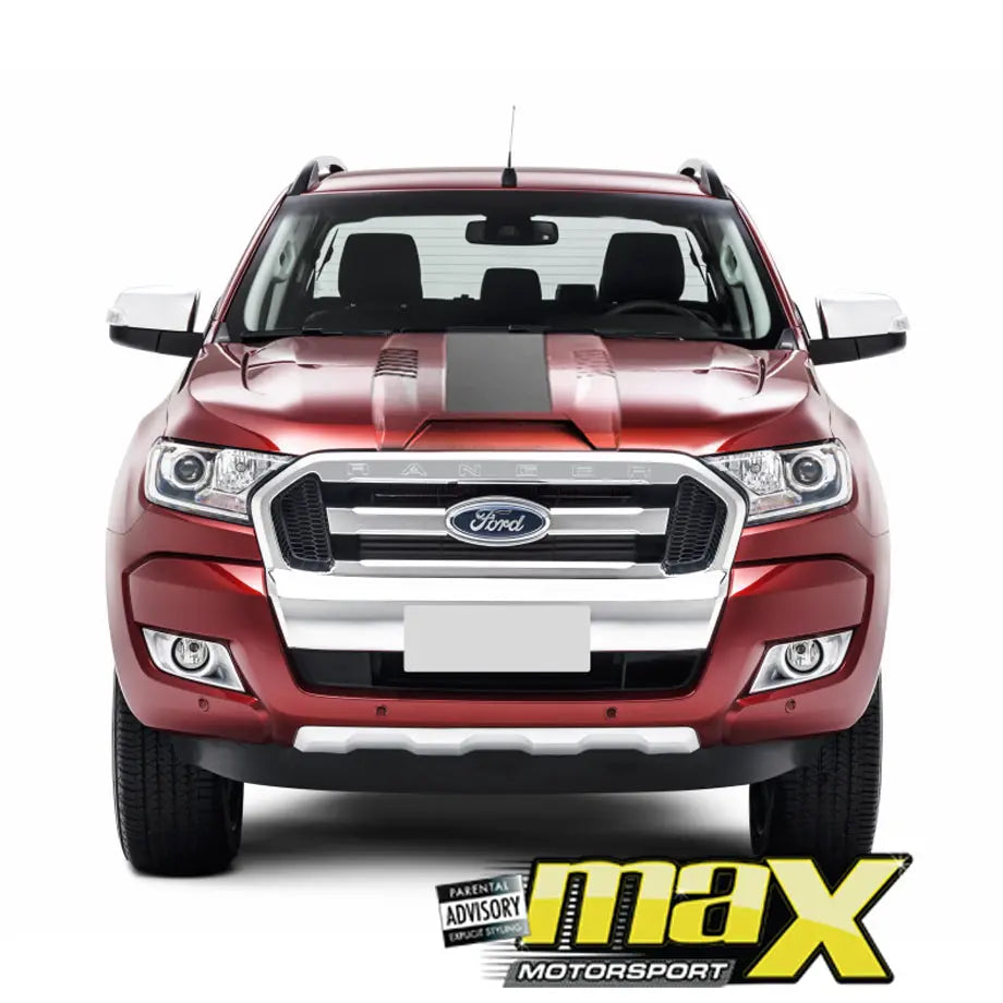 Ranger/Everest T7 (16-On) Raptor V2 Style Plastic Bonnet Scoop maxmotorsports