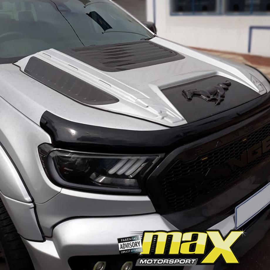 Ranger T7 / T8 (2016-On) Plastic Bonnet Scoop - Horse Logo maxmotorsports