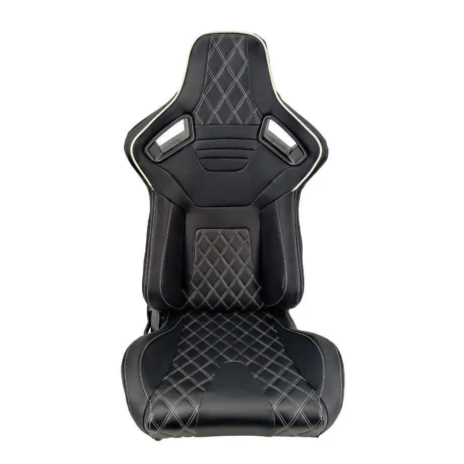 Reclinable Racing Seats PVC (Pair) Max Motorsport