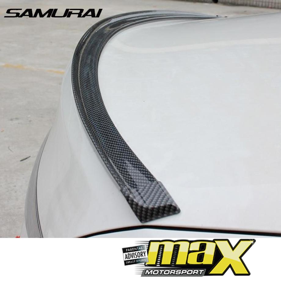 Samurai Universal Rubber Boot Spoiler (Carbon Fibre) maxmotorsports