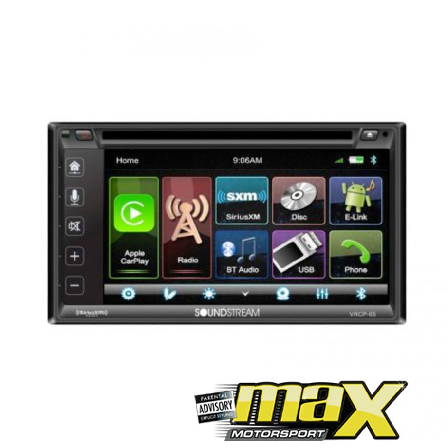 Soundstream VRCP-65 Double Din Multimedia Player With Apple CarPlay & Android PhoneLink maxmotorsports