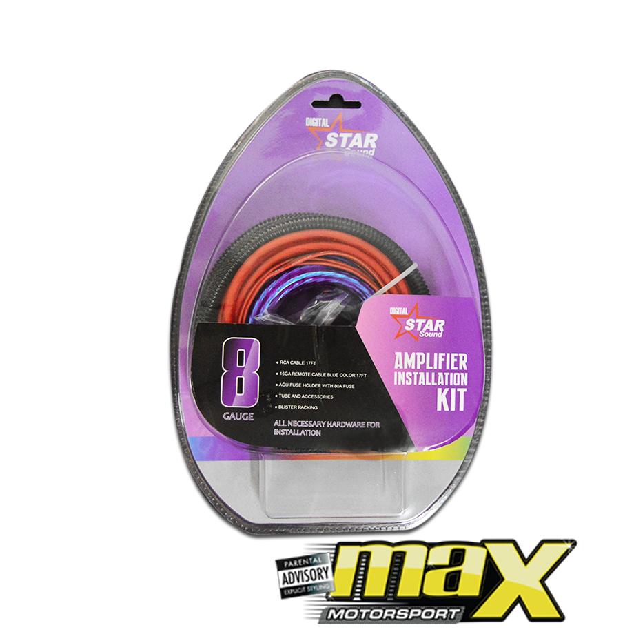 Star Sound AmplifIer Wiring Kit - 8 Gauge maxmotorsports