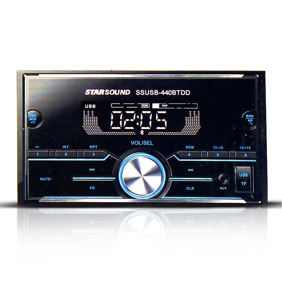 Star Sound SSUSB-440BTDD Double Din Media Player With Bluetooth Max Motorsport