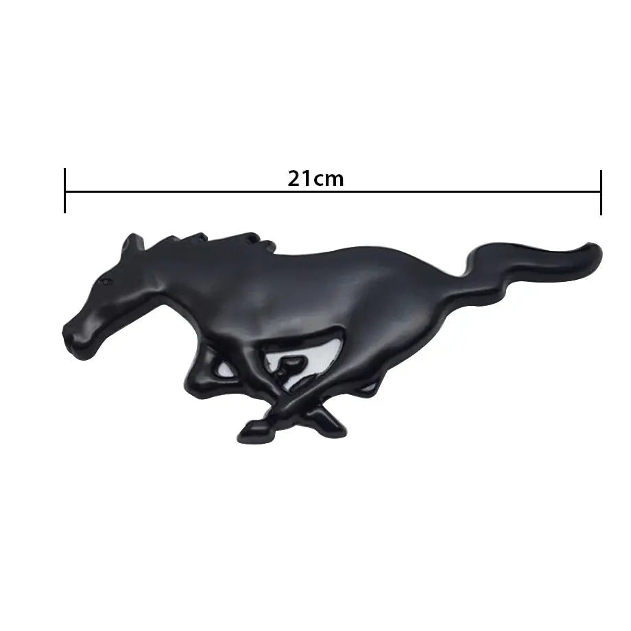 Suitable To Fit - Mustang Matte Black Grille Badge Max Motorsport
