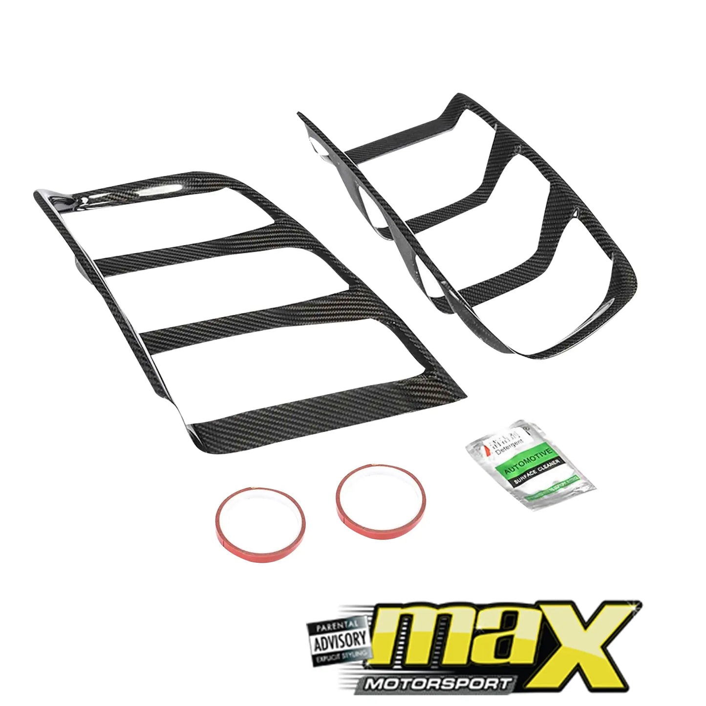 Suitable To Fit - Mustang (2015-On) Carbon Fibre Tail Light Cover maxmotorsports