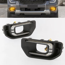 Load image into Gallery viewer, Suitable To Fit - Ranger Next Gen XL / XLT (22-On) Dual Function DRL LED Fog Light Surrounds Max Motorsport
