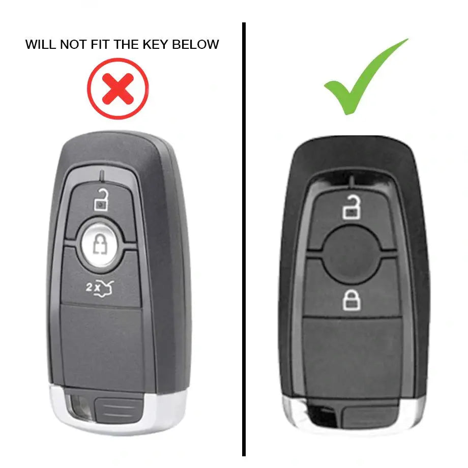 Suitable To Fit - Ranger T8 Carbon Fibre Look Key Case Cover With Key Ring Max Motorsport