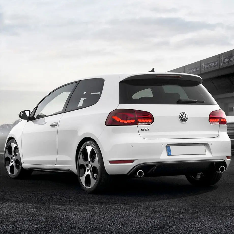 Suitable To Fit - VW Golf 6 CS Style OLED Sequential Smoked Red Taillights Max Motorsport