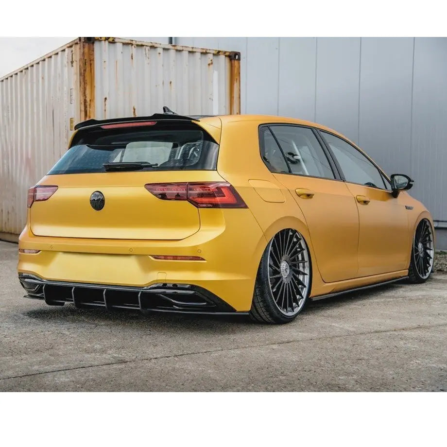Suitable To Fit - VW Golf 8 Gloss Black Maxton Style Rear Diffuser (21-On) Max Motorsport