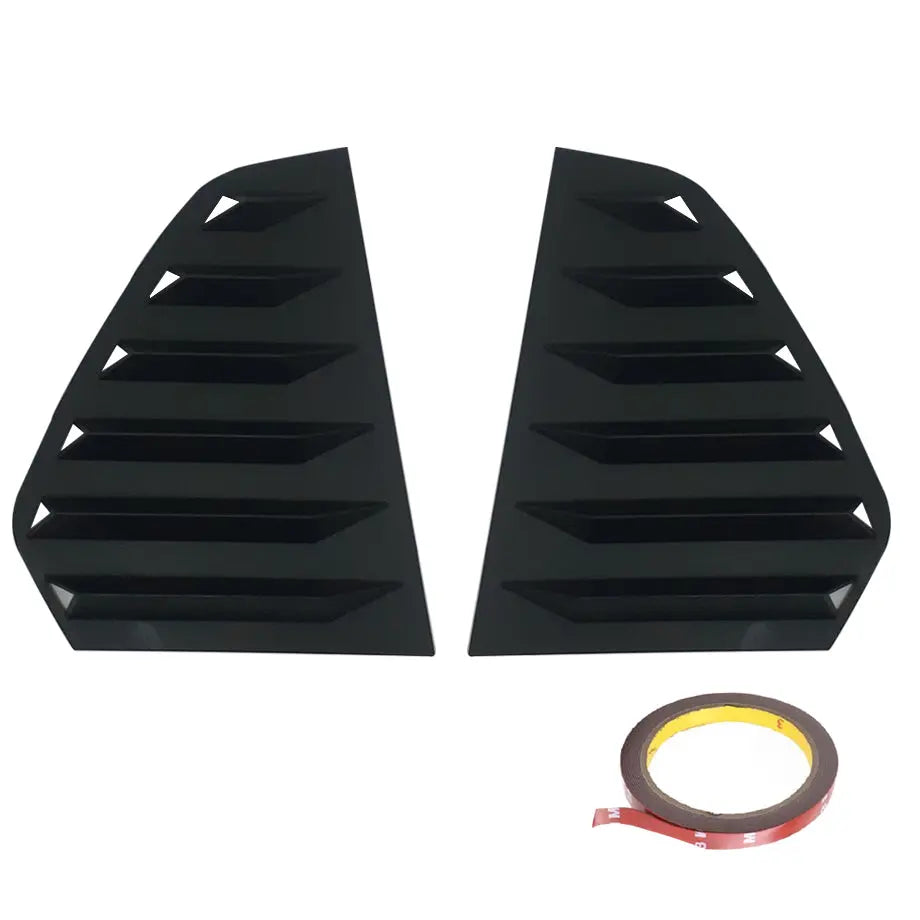 Suitable To Fit - VW Golf 8 Matte Black Plastic Side Window Louver Max Motorsport