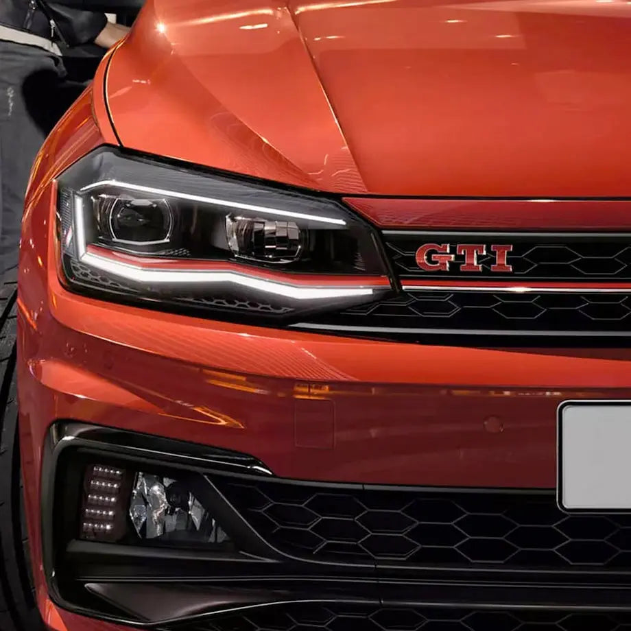 Suitable To Fit - VW Polo 8AW DRL Projector Headlight (19-On) Max Motorsport