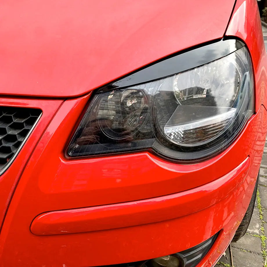 Suitable To Fit - VW Polo 9n3 / Vivo (05-18) Gloss Black Plastic Eyelids max motorsport