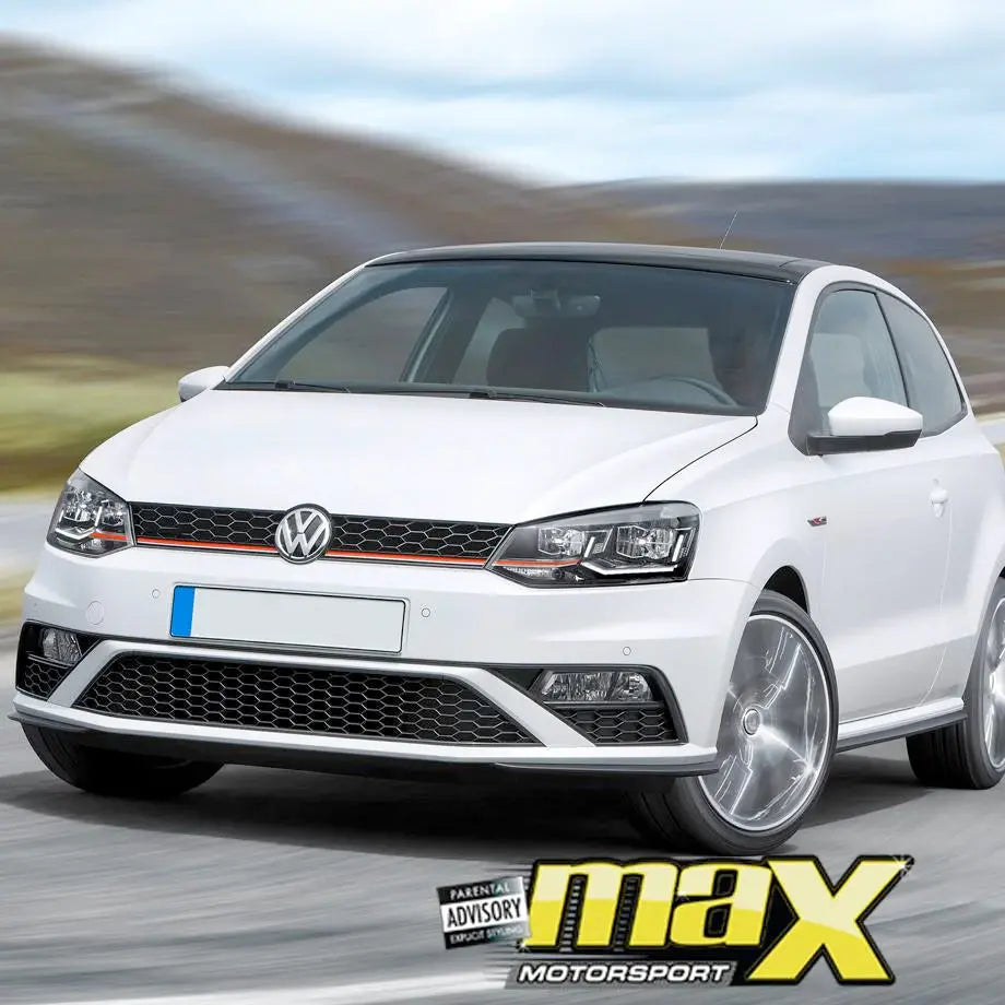 Suitable To Fit - VW Polo 6C GTI (15-On) GTI Style Plastic Upgrade Front Bumper maxmotorsports