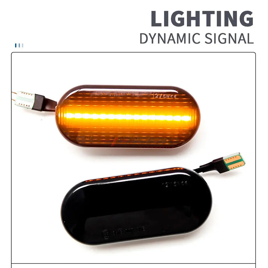 Suitable To Fit - VW Smoked LED Sequential Side Indicator Markers maxmotorsports