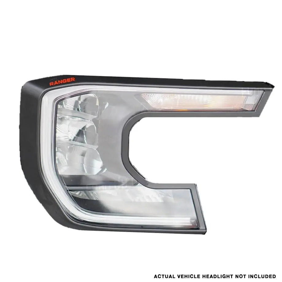 Suitable To Fit - (22-On) Ranger Next Gen Wildtrak Headlight Surrounds With Logo Max Motorsport