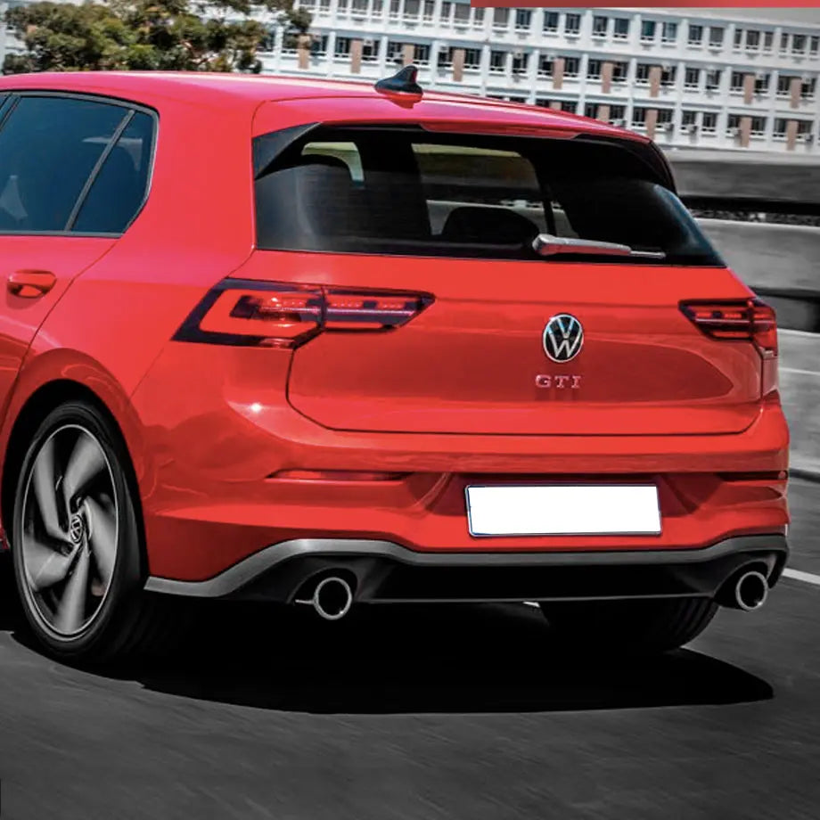 Suitable To Fit: VW Golf 8 GTI OEM Style Matte Black Rear Diffuser Max Motorsport