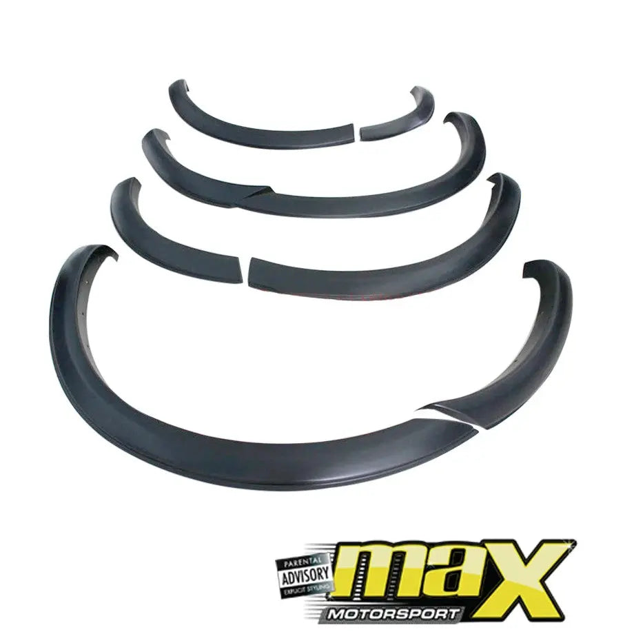 Suitable To Fit Everest (2015-On) Matte Black Smooth Plastic Slim Arches maxmotorsports