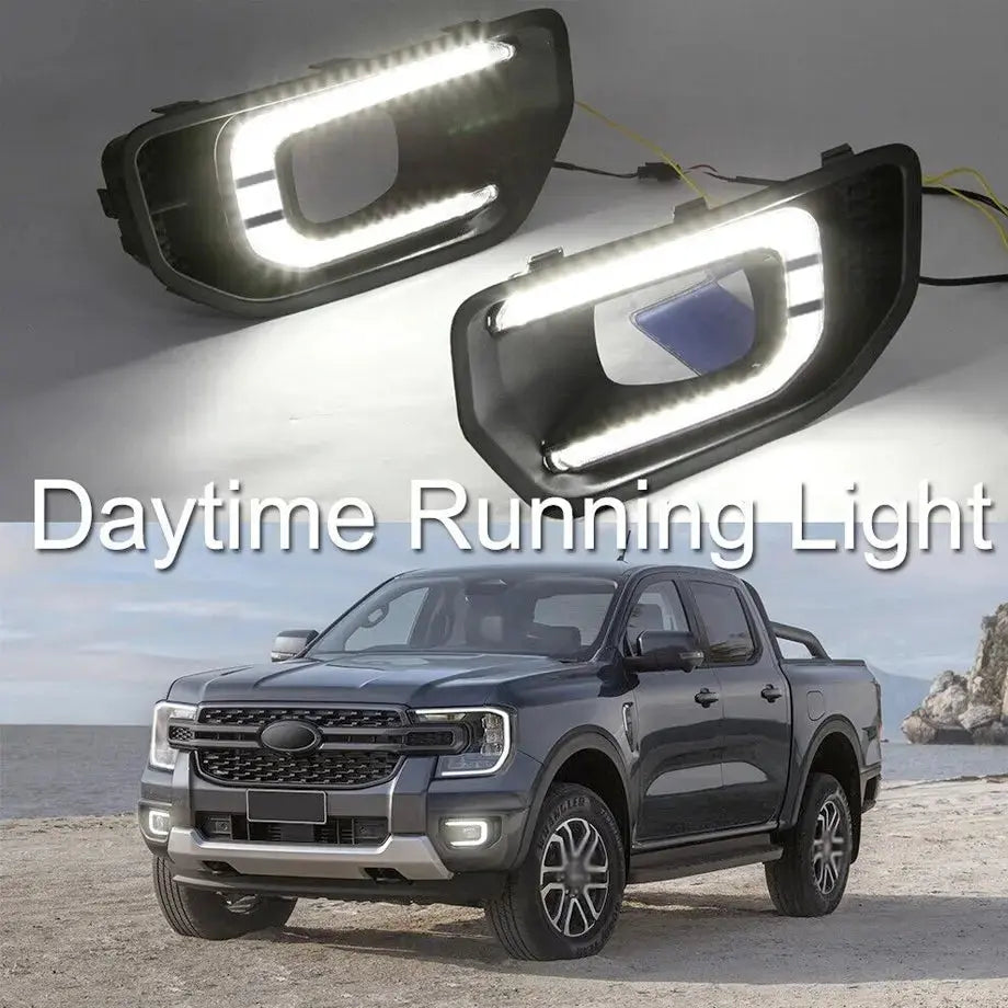 Suitable To Fit - Ranger Next Gen XL / XLT (22-On) Dual Function DRL LED Fog Light Surrounds (Copy) Max Motorsport