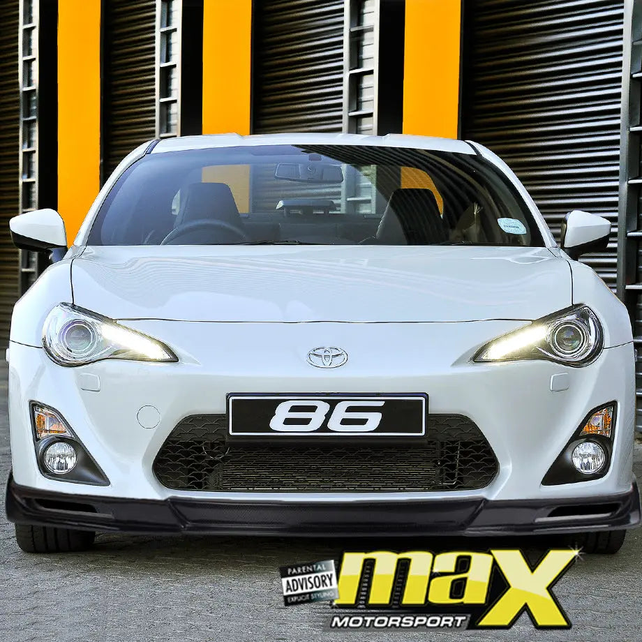 Toyota 86 Carbon Fibre Front Spoiler maxmotorsports