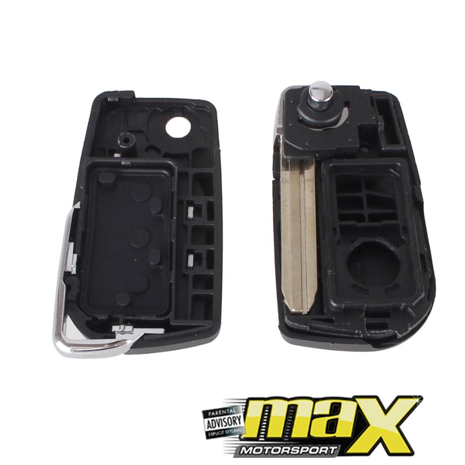 Toyota Corolla / Auris 3-Button OEM Style Blank Switch Blade Key & Casing maxmotorsports