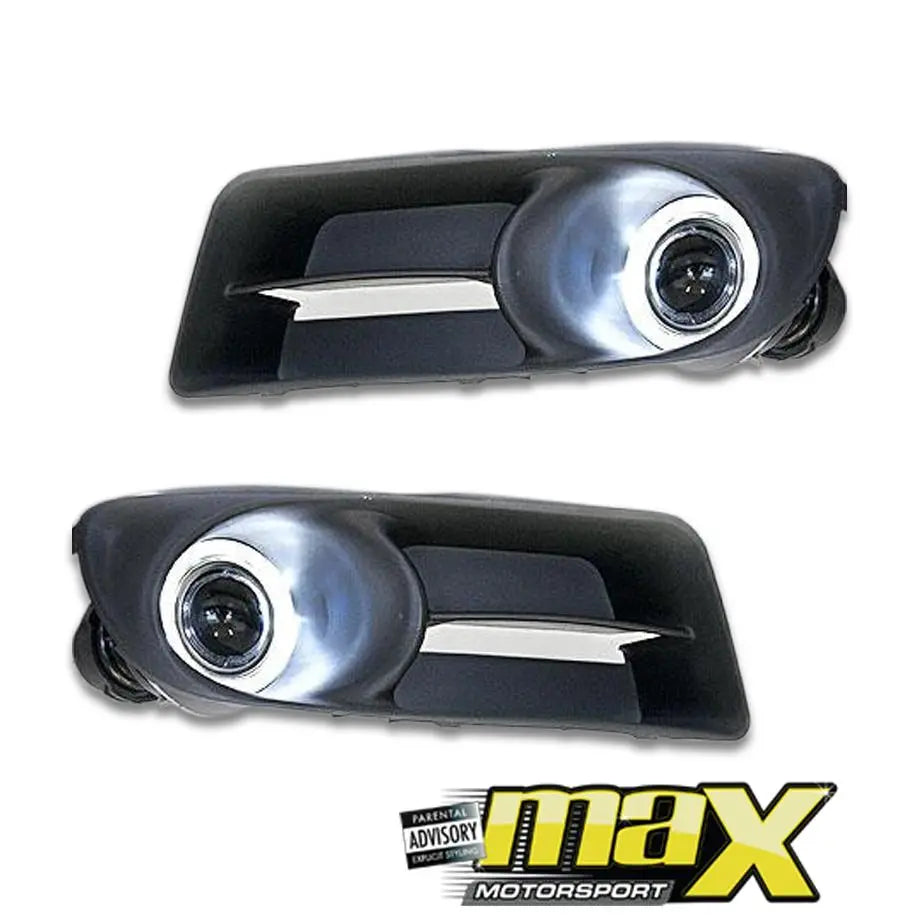 Toyota Corolla Projector Angel Eye Fog Lamps & Covers (05-07) maxmotorsports