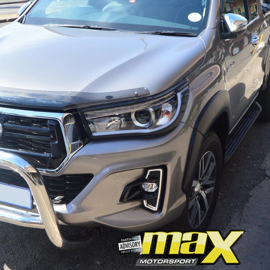 Toyota Hilux Revo Dakar DRL LED Headlight Surrounds (2018-On) maxmotorsports