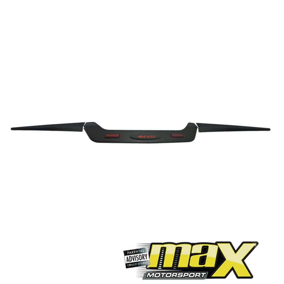 Toyota Hilux Revo Matte Black Arrow Kit With Logo (2015-On) maxmotorsports