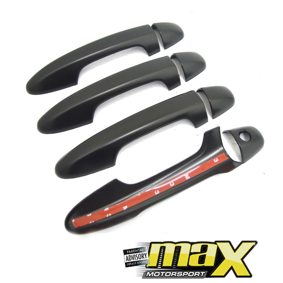 Toyota Hilux Revo Matte Black Door Handle Covers (2015-On) maxmotorsports