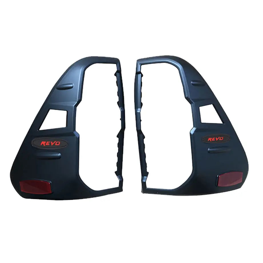 Toyota Hilux Revo Matte Black Taillight Surrounds (2020-On) maxmotorsports