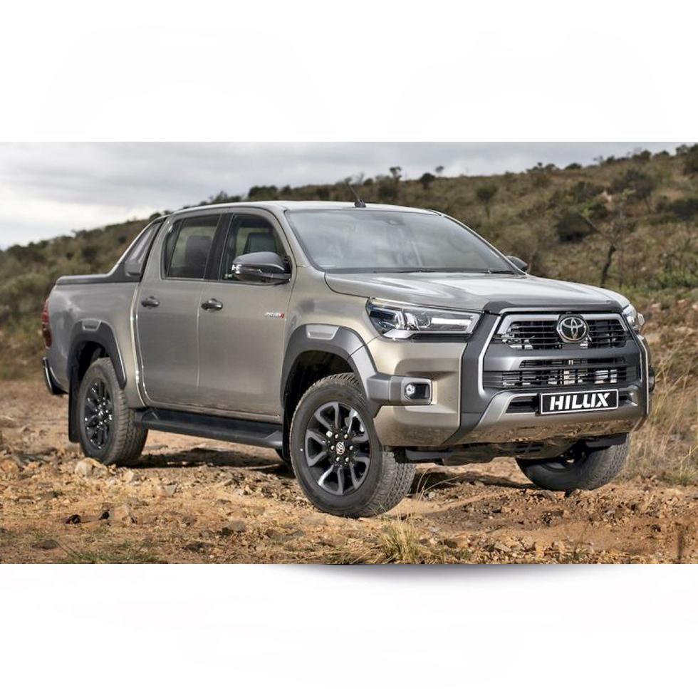 Toyota Hilux Revo Matte Black With Grey Plastic Smooth Wheel Arch (2020-On) maxmotorsports