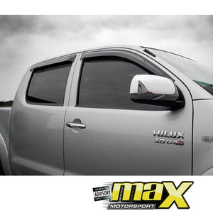 Toyota Hilux Revo Xtra Cab Black Windshields (15-On) maxmotorsports
