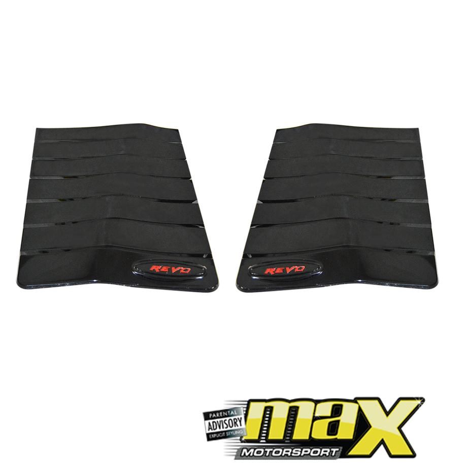 Toyota Hilux Revo (15-On) Gloss Black Bonnet Vent With Logo maxmotorsports