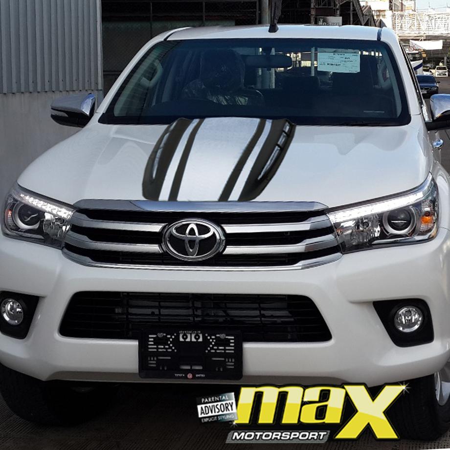 Toyota Hilux Revo (15-On) Unpainted Black Plastic Bonnet Scoop maxmotorsports