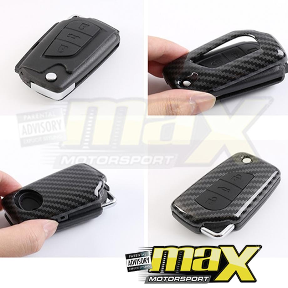 Toyota Hilux Revo (16-On) Carbon Fibre Key Case Cover maxmotorsports