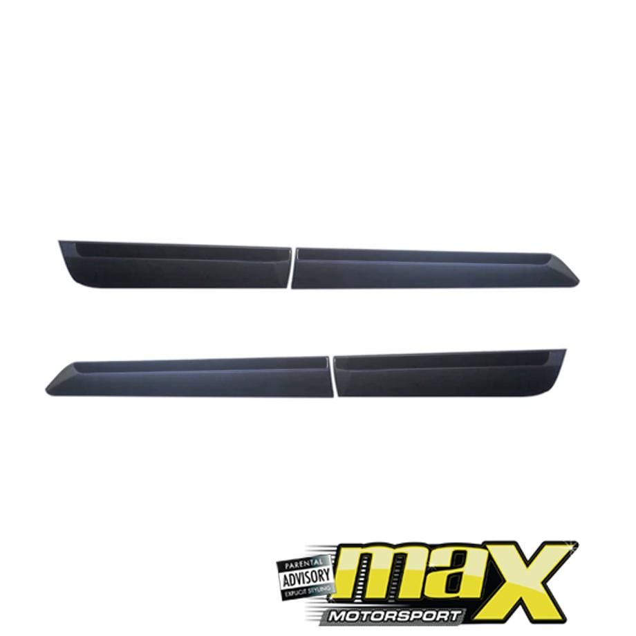 Toyota Hilux Revo (16-On) Double Cab Black Door Mouldings maxmotorsports
