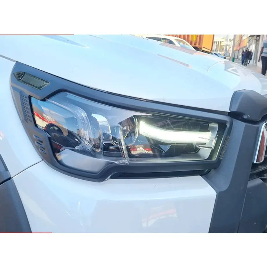 Toyota Hilux Revo (20-On) Matte Black Headlight Surround maxmotorsports