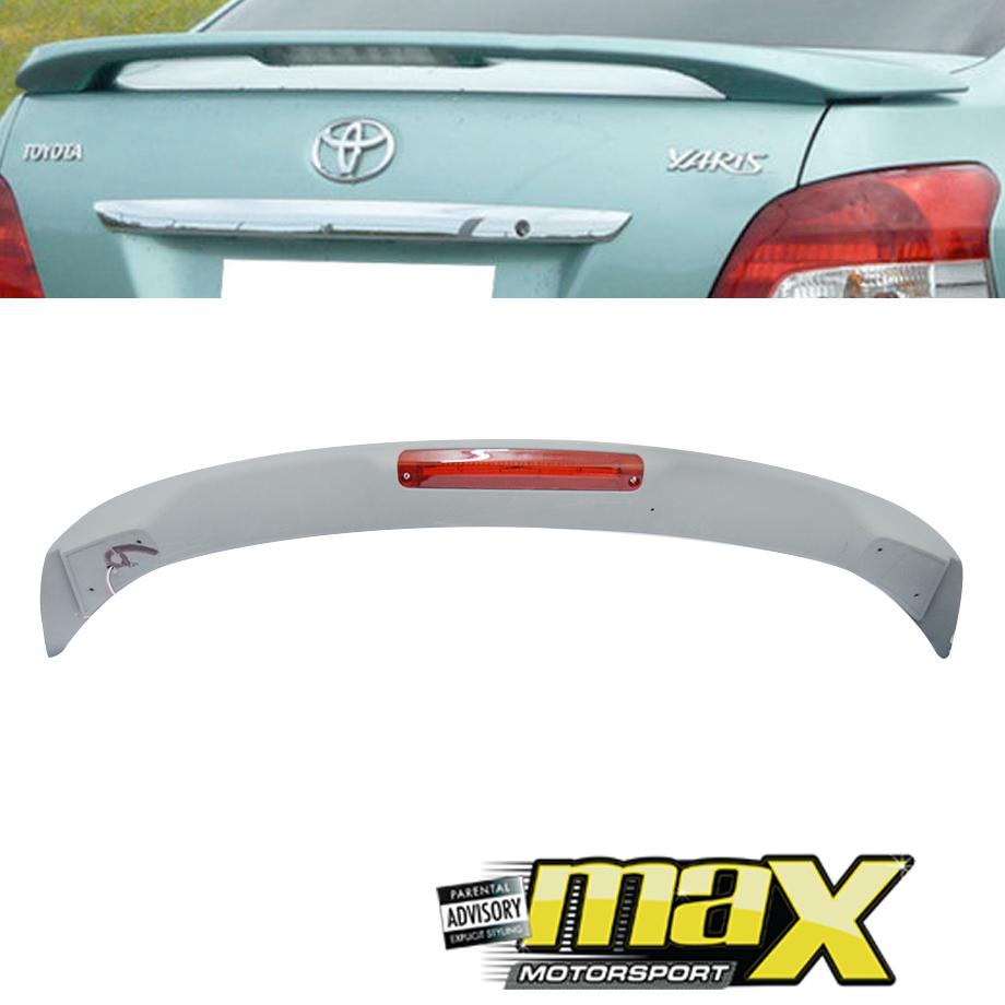 Toyota Yaris Sedan (06-12) Unpainted Plastic Boot Spoiler maxmotorsports