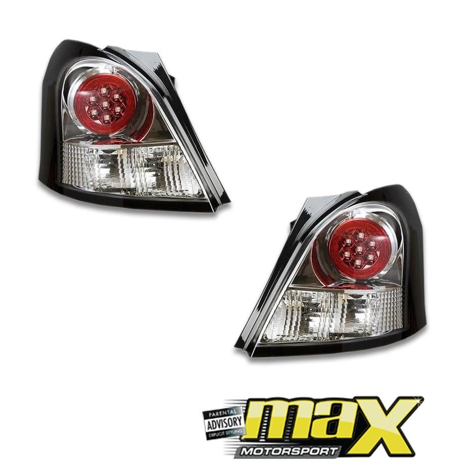 Toyota Yaris (06-On) LED Taillights (Chrome) maxmotorsports