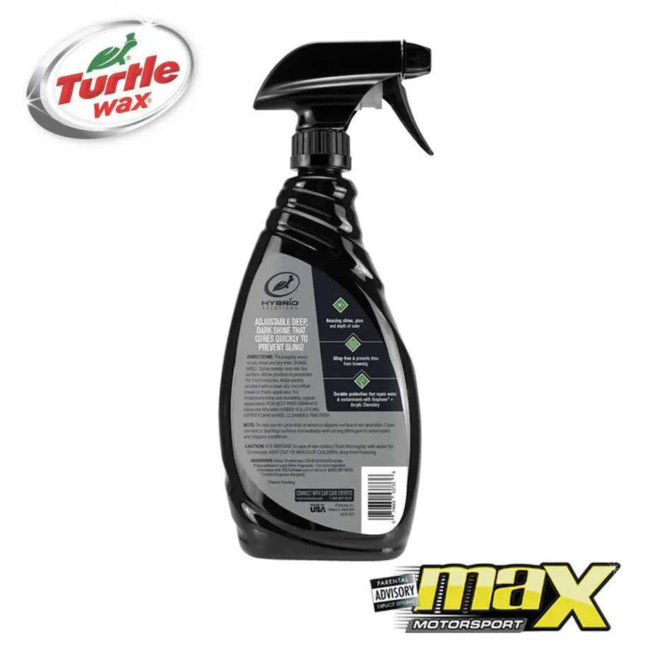 Turtle Wax Hybrid Solutions Graphene Acrylic Tyre Shine Spray Coating (680ml) Max Motorsport