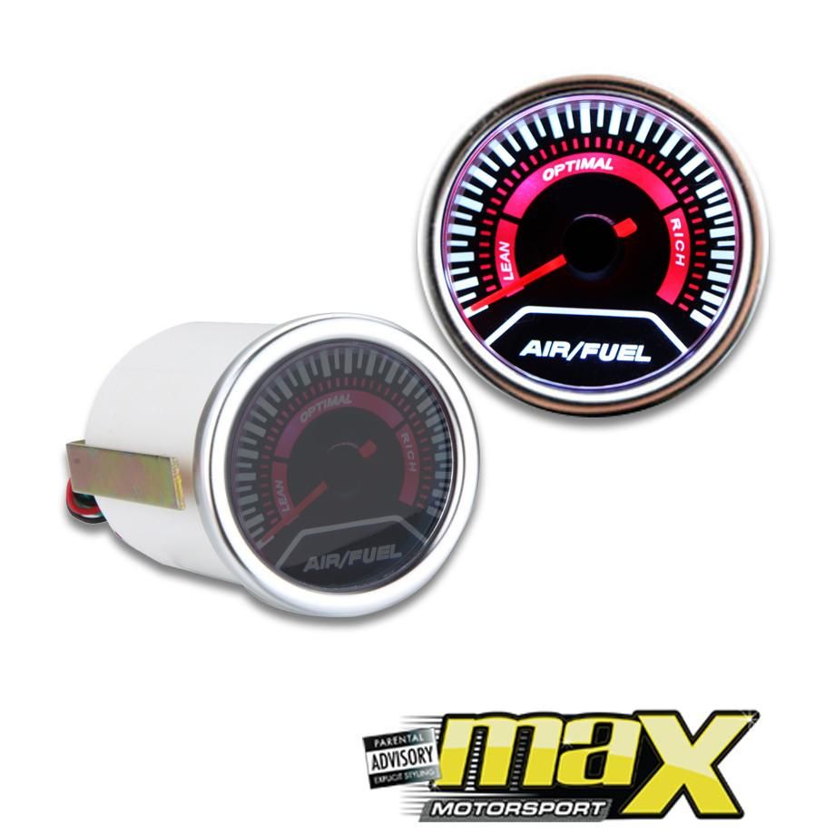 Type-R 2 Inch Smoked Gauge - Air/ Fuel Ratio maxmotorsports
