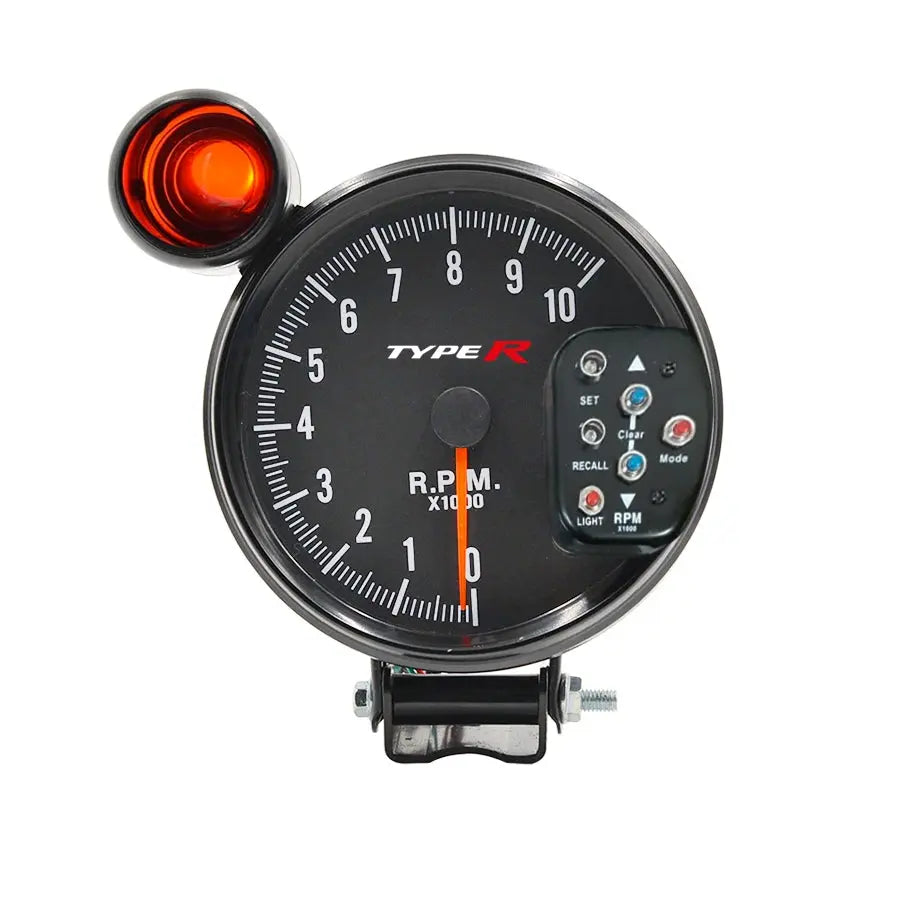 Type-R 5 Inch Tachometer With Shift Light (7 Colour) maxmotorsports